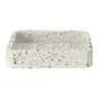 SABONETEIRA TERRAZZO FUSION - BRANCO/ESTANHO - Foto 1