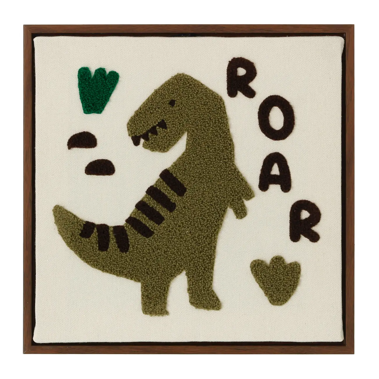 QUADRO 30 CM X 30 CM REX ROAR - CASTANHO/ENGLISH GREEN - Foto 1