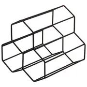 PORTA-GARRAFAS PARA 3 STRUCTURE HEX - PRETO - Foto 1