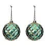 KIT COM 2 PINGENTES BOLAS CORDAS HOHO HOME - ENGLISH GREEN/DOURADO - Foto 1