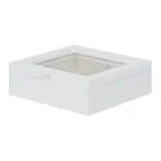 PORTA-JÓIAS 20 CM X 20 CM ZEFYR I - BRANCO/NATURAL - Foto 4
