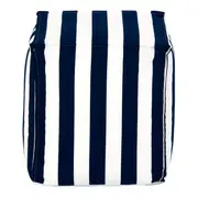 PUFF 45 CM X 45 CM BLUESTRIPE - AZUL ESCURO/BRANCO - Foto 2