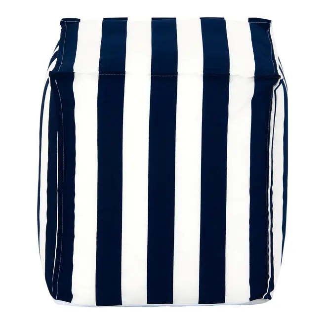 PUFF 45 CM X 45 CM BLUESTRIPE - AZUL ESCURO/BRANCO - Foto 2