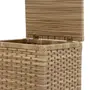 CESTO PARA ROUPA COM RODINHAS 35 CM X 35 CM X 57 CM ENREDO - BEGE - Foto 8