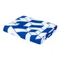 LENÇOL CASAL/QUEEN 2,40 M X 2,50 M MAZE - AZUL COBALTO/BRANCO - Foto 2