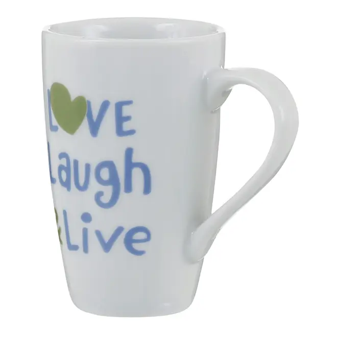 CANECA 400 ML LOVE L&L - BRANCO/SÁLVIA - Foto 3