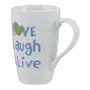 CANECA 400 ML LOVE L&L - BRANCO/SÁLVIA - Foto 3