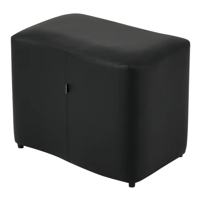 PUFF 61 CM X 51 CM SET WAVE INVERT - CORSIN PRETO - Foto 4
