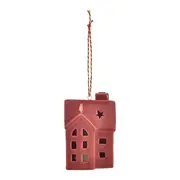 PINGENTE MINI CASA LED 7 CM HOHO HOME - VERMELHO HINDU - Foto 1