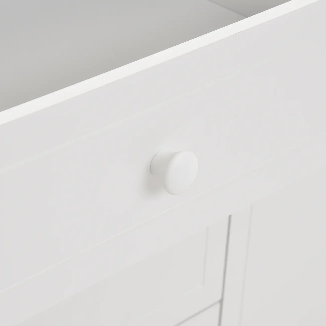 CÔMODA 4 GAVETAS/1 PORTA 1,22 M X 50 CM MON DIEU - BRANCO - Foto 11
