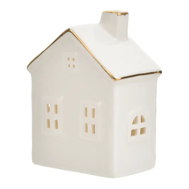 ADORNO CASINHA LED 10 CM NATAL ASTRAL - CREAM - Foto 2
