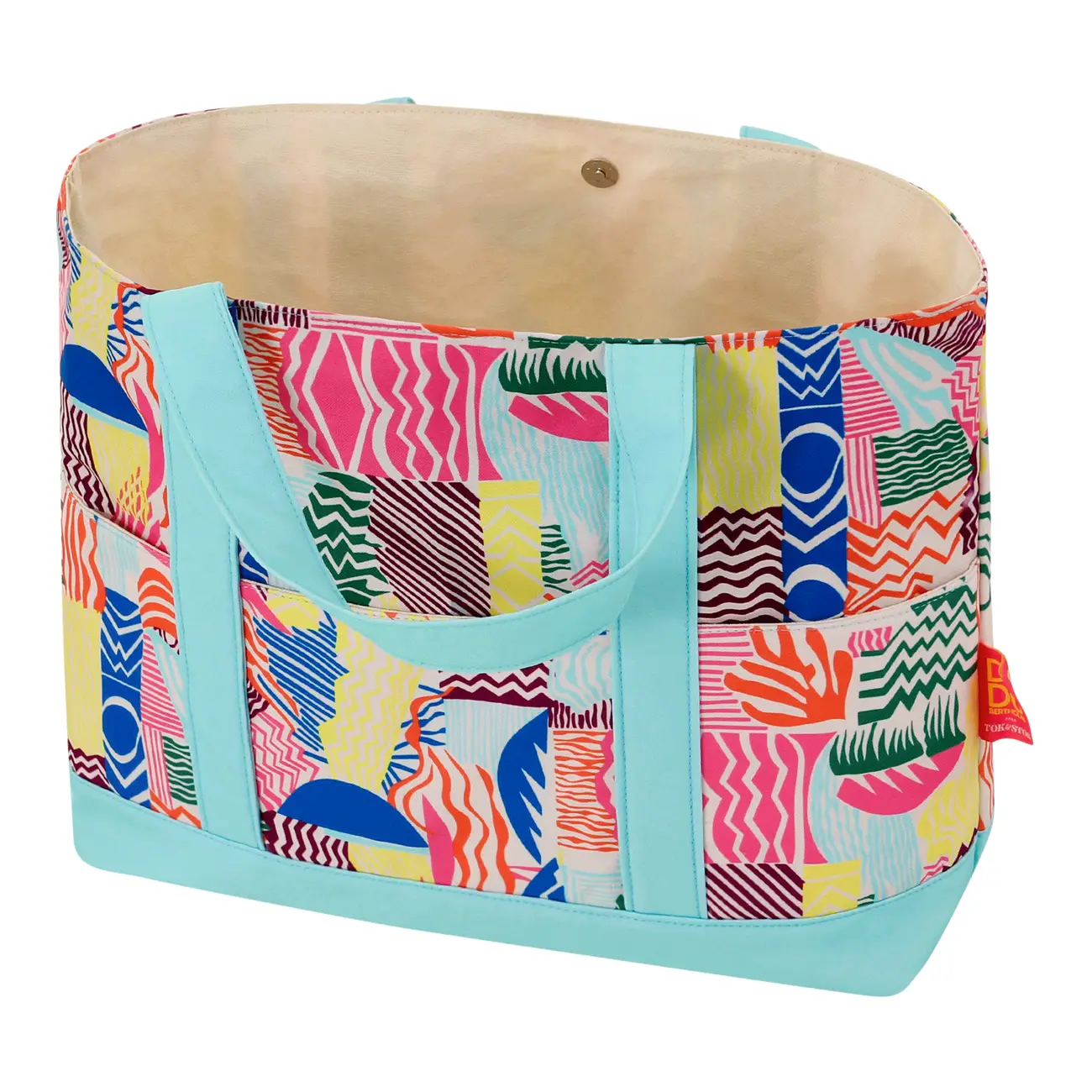 BOLSA DE PRAIA VIBRA VERÃO - AÇAY/VERDE ÁGUA - Foto 5