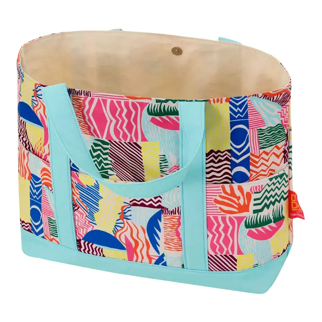 BOLSA DE PRAIA VIBRA VERÃO - AÇAY/VERDE ÁGUA - Foto 5