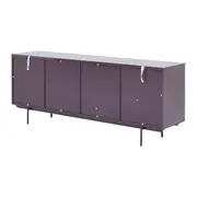 BUFFET 4 PORTAS 2 M X 45 CM THE FOLD - RUBY MOCHA - Foto 8