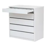 CÔMODA 5 GAVETAS 92 CM X 52 CM NIZE - BRANCO - Foto 3