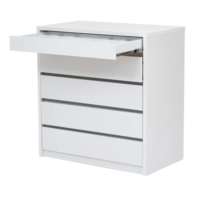 CÔMODA 5 GAVETAS 92 CM X 52 CM NIZE - BRANCO - Foto 3