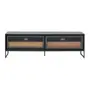 RACK 2 PORTAS DE CORRER/2 GAVETAS 1,80 M X 45 CM STREET - KONKRET/INCOLOR - Foto 1