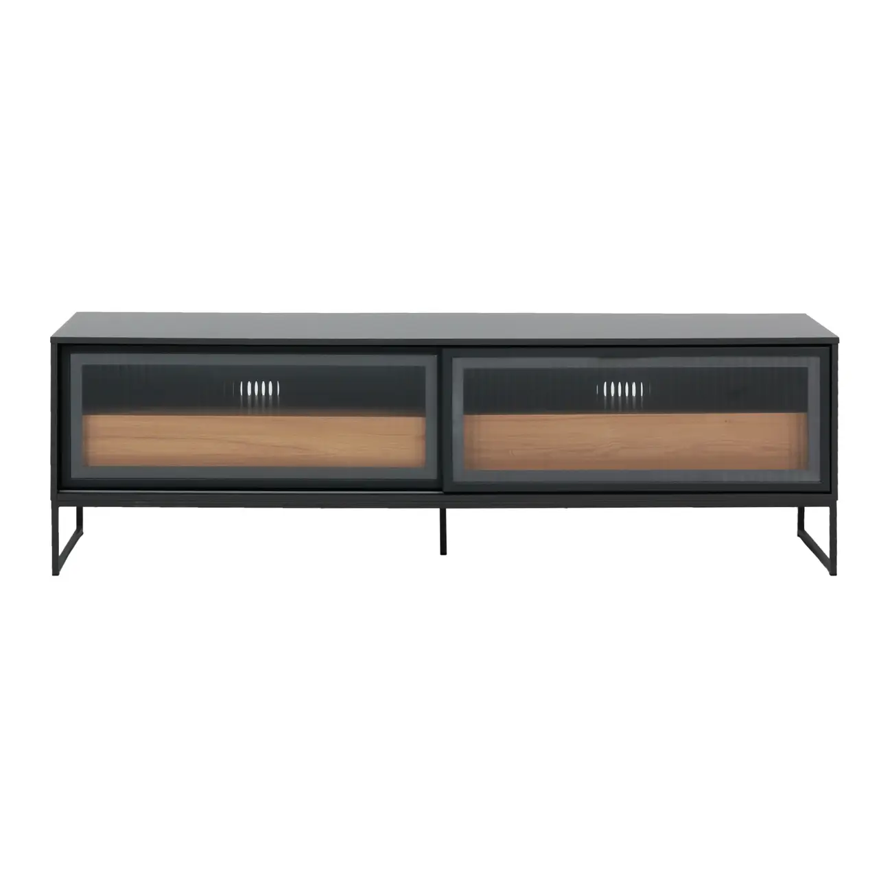RACK 2 PORTAS DE CORRER/2 GAVETAS 1,80 M X 45 CM STREET - KONKRET/INCOLOR - Foto 1