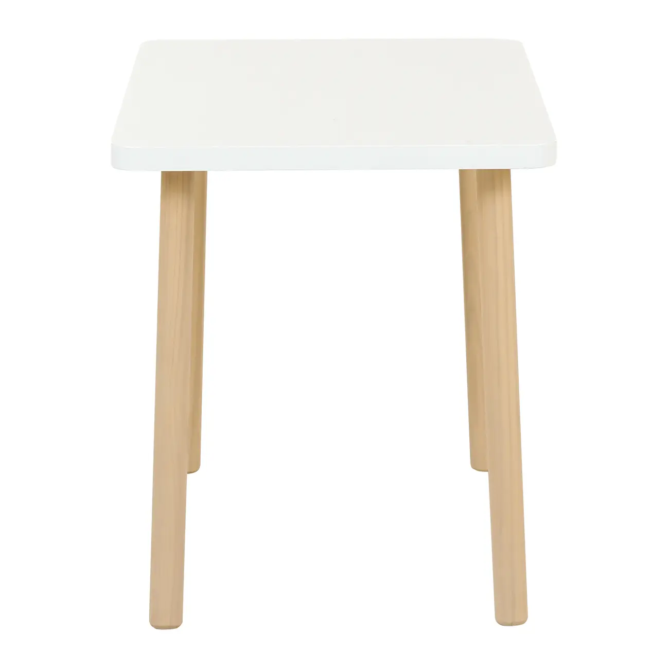 MESA INFANTIL 65 CM X 45 CM ANIMALS - NATURAL WASHED/BRANCO - Foto 3
