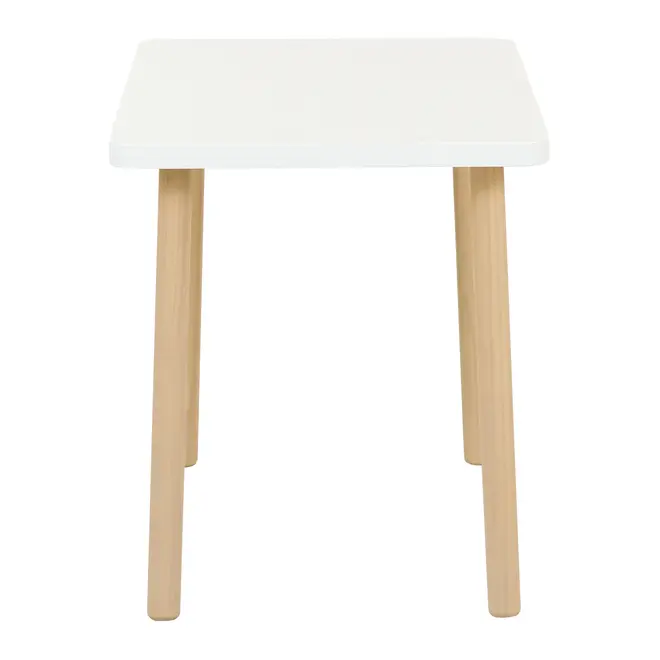 MESA INFANTIL 65 CM X 45 CM ANIMALS - NATURAL WASHED/BRANCO - Foto 3