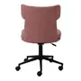 CADEIRA HOME OFFICE ZYGANA - OPALA ROSA/PRETO - Foto 4