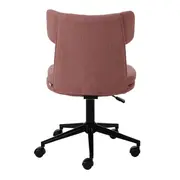 CADEIRA HOME OFFICE ZYGANA - OPALA ROSA/PRETO - Foto 4