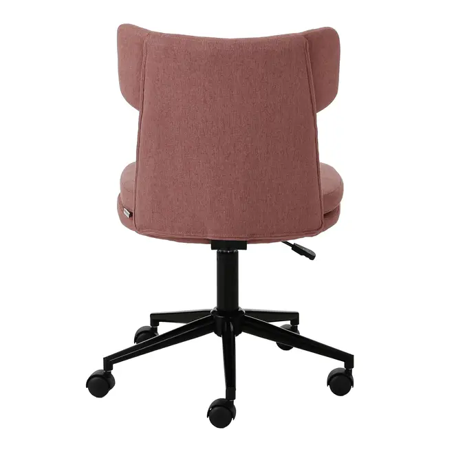 CADEIRA HOME OFFICE ZYGANA - OPALA ROSA/PRETO - Foto 4