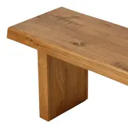 BANCO 4 LUGARES PLANK - AMÊNDOA RÚSTICA - Foto 5