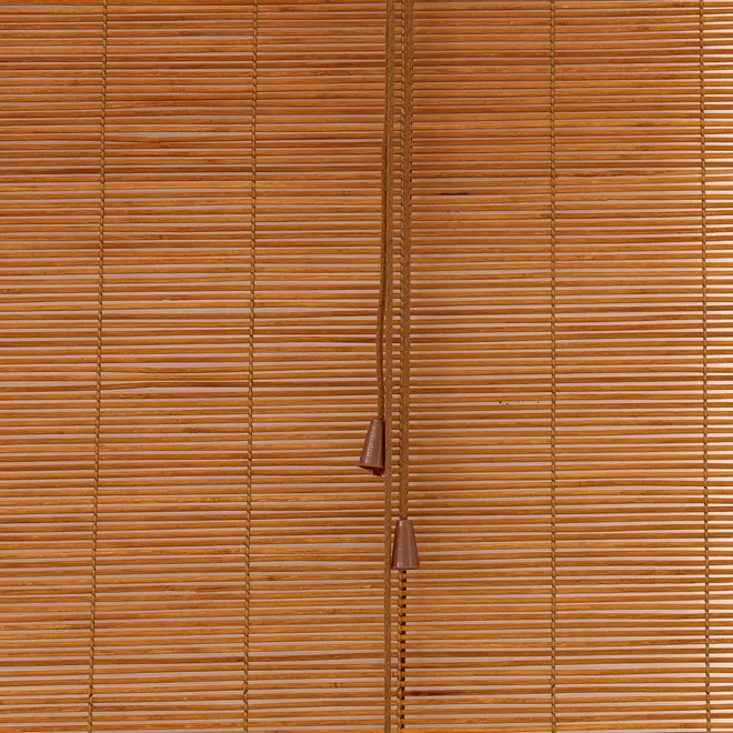 PERSIANA ROLL COM BANDÔ 1 M X 2.20 M BAMBU BAMBA - NOZES/BEGE - Foto 5