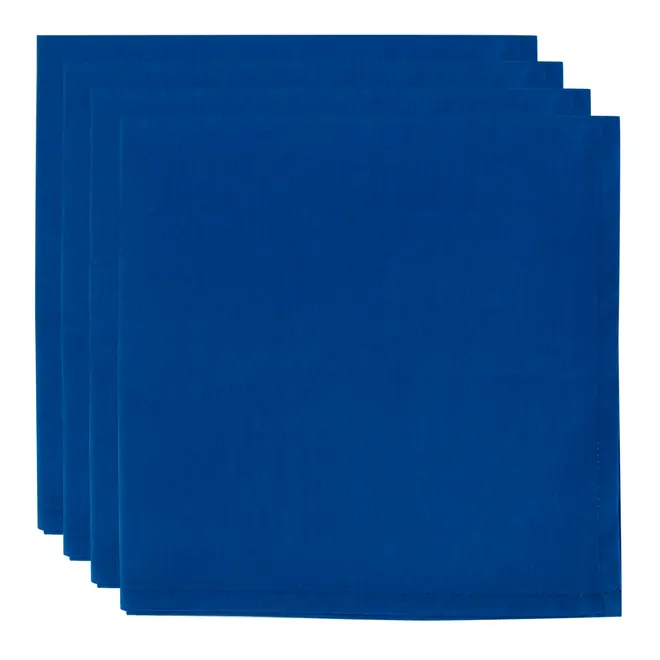 GUARDANAPO DE TECIDO 40 CM X 40 CM C/4 MERYL - AZUL COBALTO - Foto 2