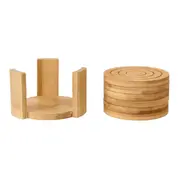 PORTA-COPOS CONJUNTO COM 6 PEÇAS BAMBOO - BAMBU - Foto 4