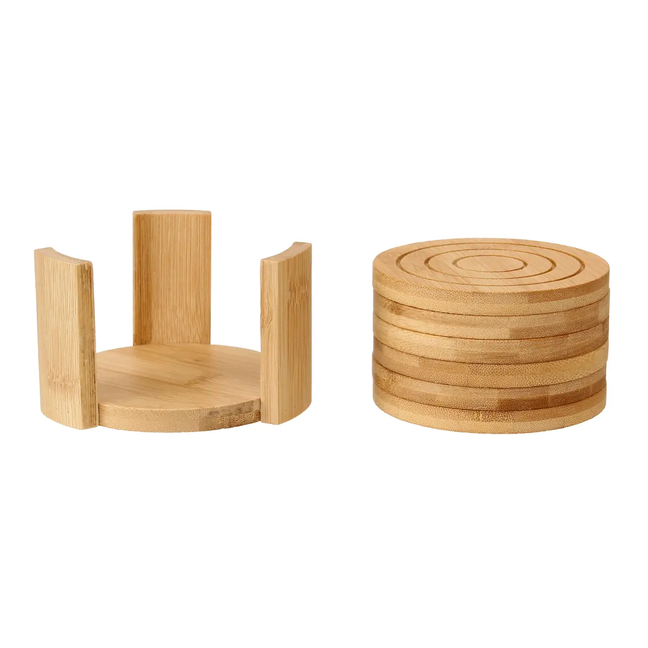 PORTA-COPOS CONJUNTO COM 6 PEÇAS BAMBOO - BAMBU - Foto 4