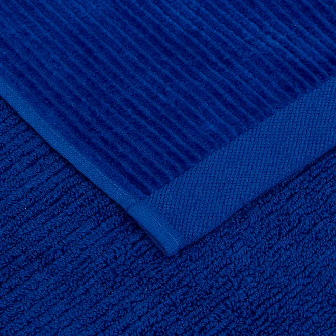 TOALHA DE ROSTO 90 CM X 48 CM VELVET - AZUL COBALTO - Foto 3