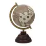 ADORNO MESA 28 CM ADVENTURES GLOBO TERRESTRE - CASTANHO/OURO VELHO - Foto 2