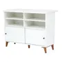 BALCÃO 2 PORTAS DE CORRER 1,20 M X 60 CM LIN - BRANCO/NOZES - Foto 4