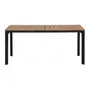 MESA 1,65 M X 80 CM SUMMERLAND - PRETO/NOZES - Foto 1