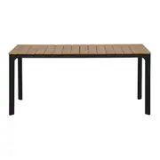 MESA 1,65 M X 80 CM SUMMERLAND - PRETO/NOZES - Foto 1