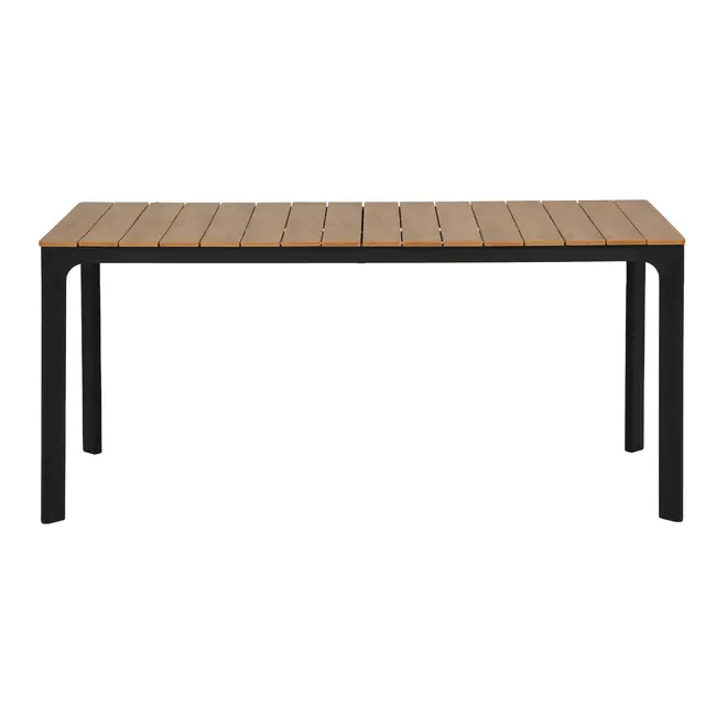 MESA 1,65 M X 80 CM SUMMERLAND - PRETO/NOZES - Foto 1