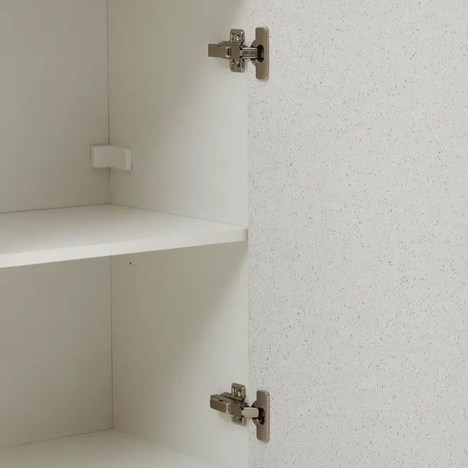 ARMÁRIO DE COZINHA AÉREO 1,20 M 2 PORTAS-BASCULANTE/1 PORTA DE BATER SLEEK - BRANCO/GRANILITE - Foto 11
