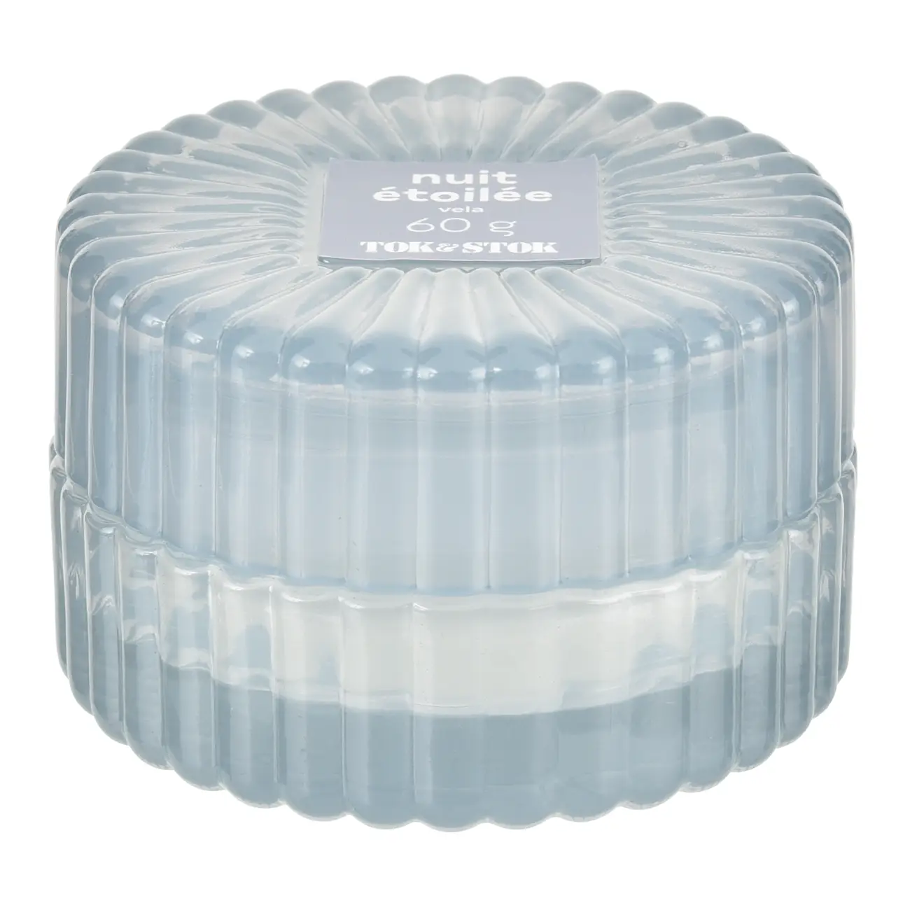 VELA POTE C/ TAMPA NUIT ÉTOILÉE - BLEU CENDRÉ/BRANCO - Foto 1