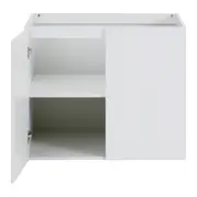 ARMÁRIO DE COZINHA INFERIOR 80 CM 2 PORTAS PRÁTICA - BRANCO - Foto 3