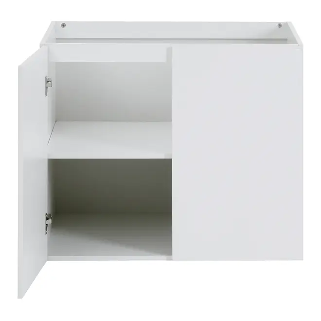 ARMÁRIO DE COZINHA INFERIOR 80 CM 2 PORTAS PRÁTICA - BRANCO - Foto 3