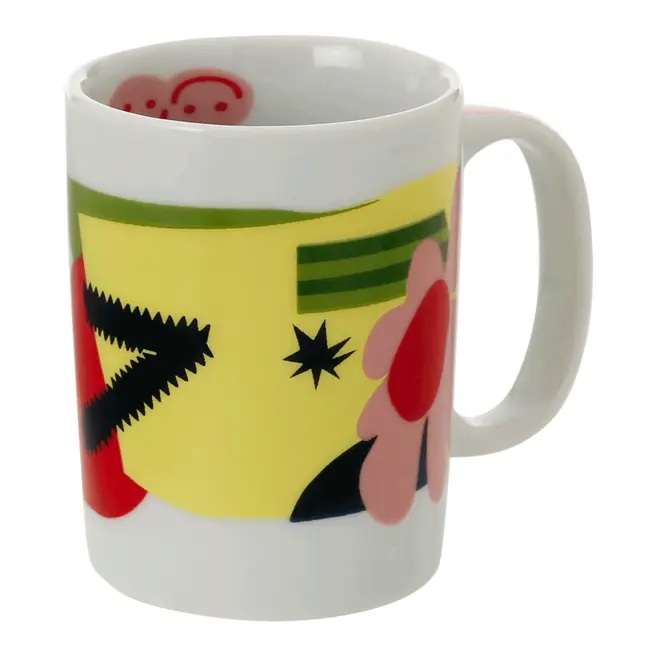 CANECA 160 ML MISTURINHA FLOR - BRANCO/CORES CALEIDOCOLOR - Foto 3