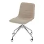 CADEIRA HOME OFFICE CONFIDENT - CROMADO/CAMELO - Foto 1