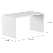 MESA 1,45 M X 75 CM FIND OFFICE - BRANCO - Foto 2