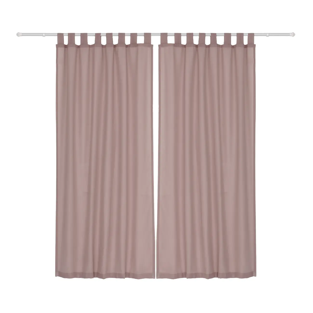 CORTINA 2 PEÇAS 1,30 M X 2,30 M DIFFUSING - ROSA ANTIQUE - Foto 1