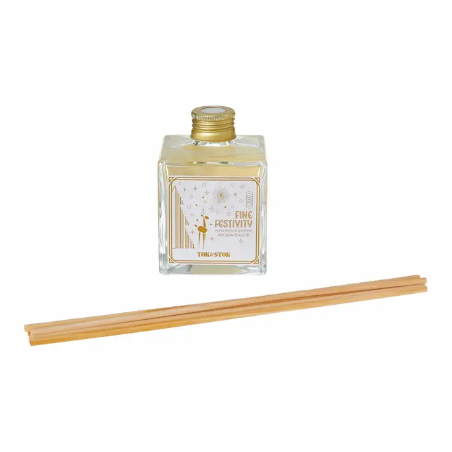 AROMATIZADOR YLANG YLANG E GARDENIA 250 ML FINE FESTIVITY - DOURADO/MULTICOR - Foto 2