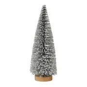 ADORNO ÁRVORE 25 CM VILAREJO NOEL - CIPESTRE/BRANCO - Foto 2