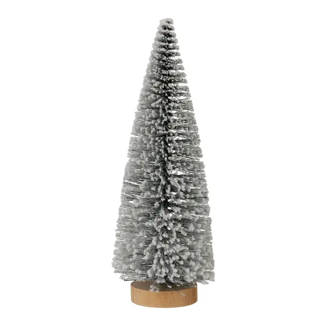 ADORNO ÁRVORE 25 CM VILAREJO NOEL - CIPESTRE/BRANCO - Foto 2