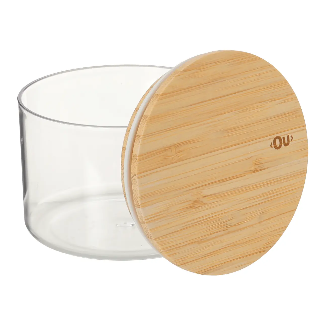 POTE HERMÉTICO 450 ML BAMBUCCI - INCOLOR/BAMBU - Foto 3